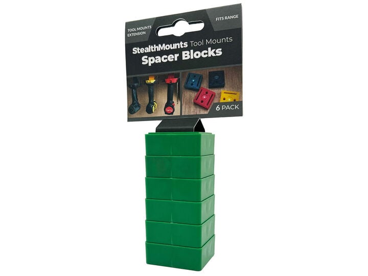 Stealthmounts Tool Mount Spacer 6pk Green, large image number 3