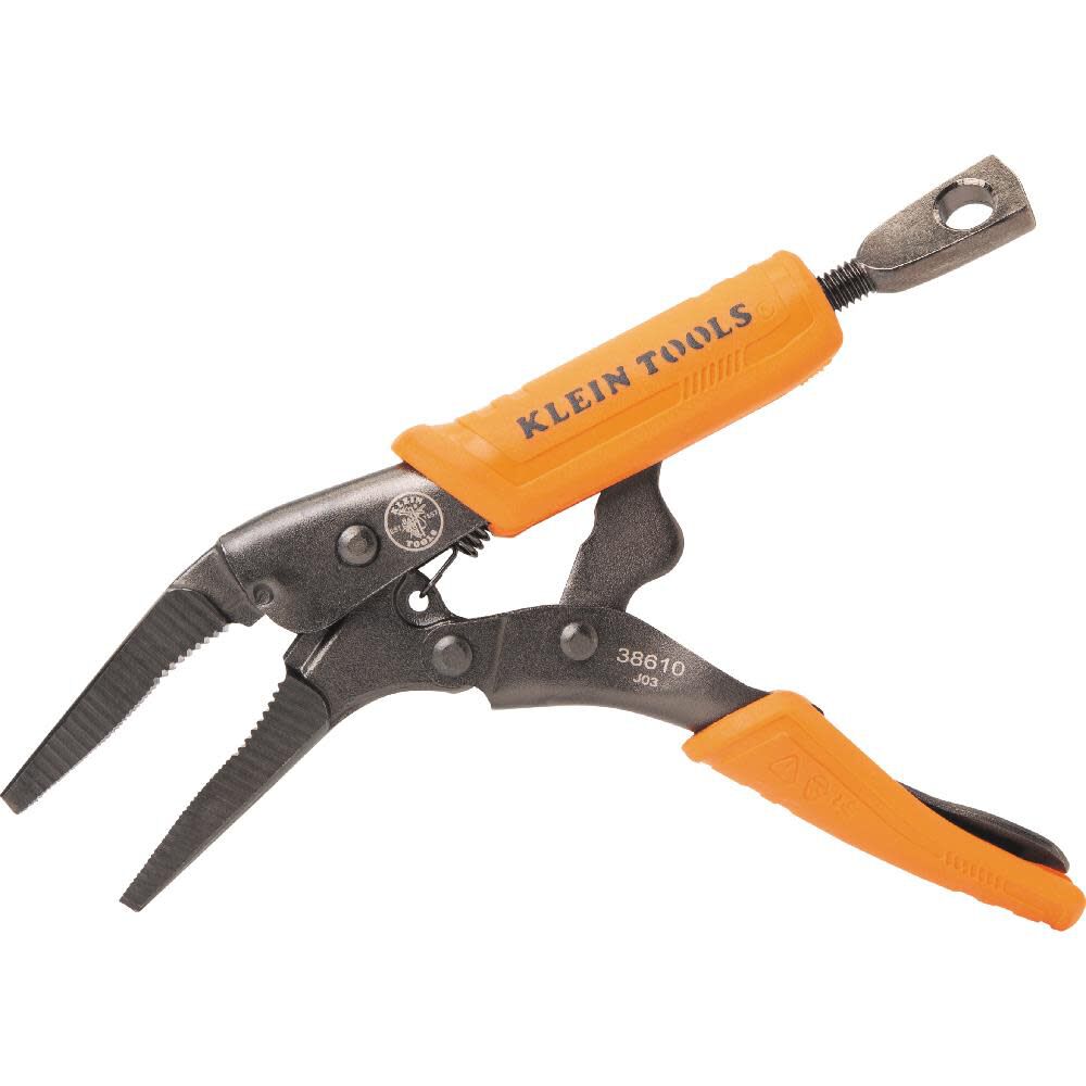 Klein Tools Long Nose Locking Pliers, 4 Inch, large image number 9