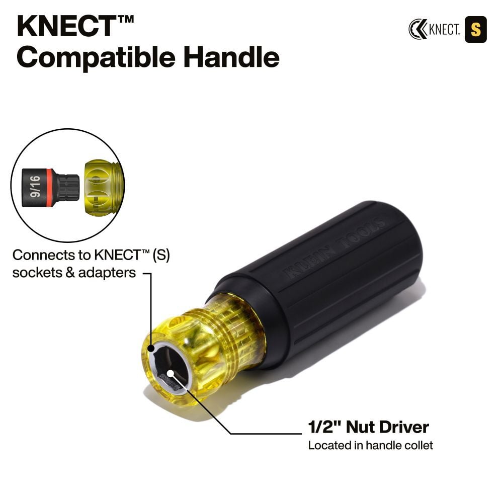 Klein Tools KNECT Impact-Rated HVAC Screwdriver/Nut Driver 11-in-1, large image number 6