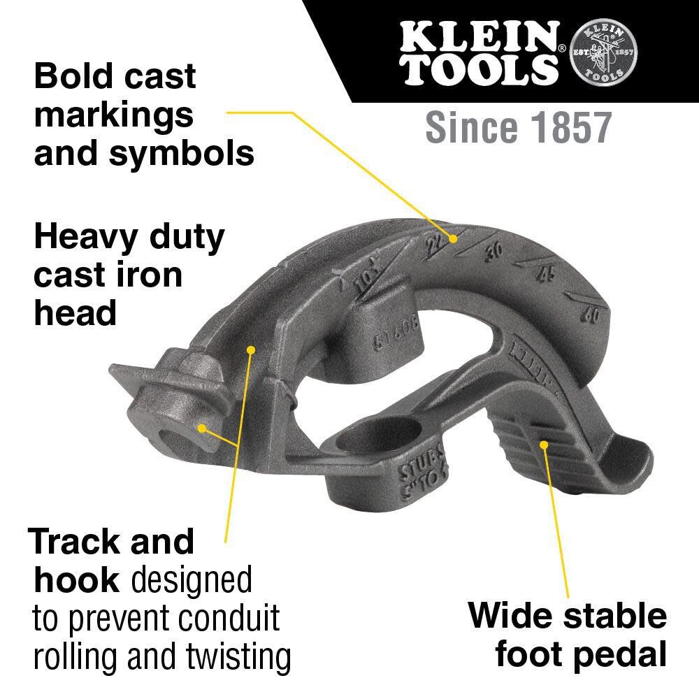 Klein Tools 1/2in Iron Conduit Bender Head, large image number 2