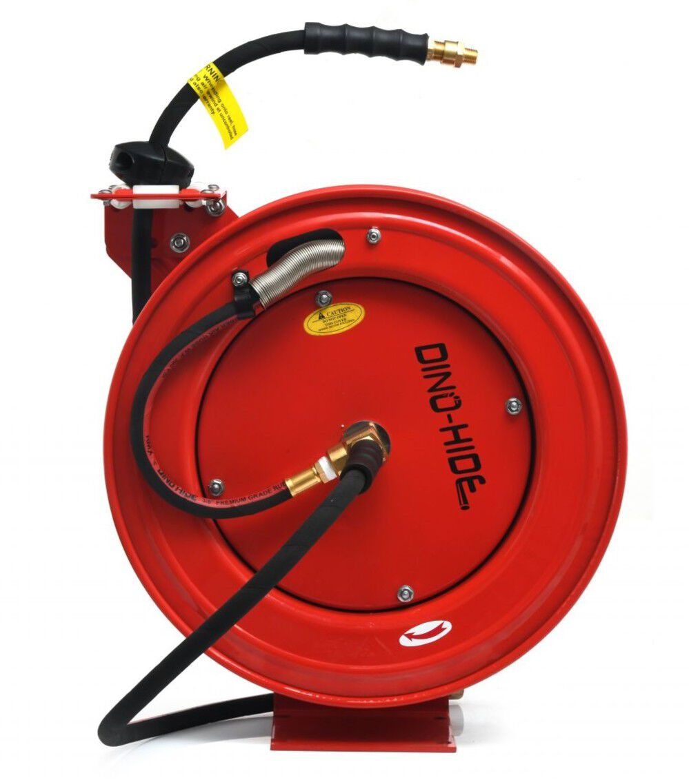 BluBird Dino-Hide 1/2 Inch x 50 Ft. Retractable Heavy-duty Air Hose Reel – WLERHD1250