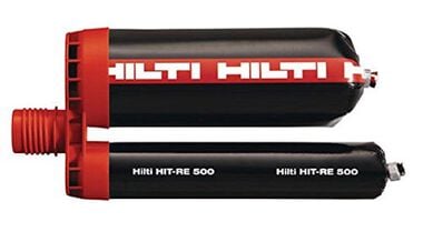 Hilti RE 500 Hit-Hy Injectable Mortar Epoxy Adhesive 330ML