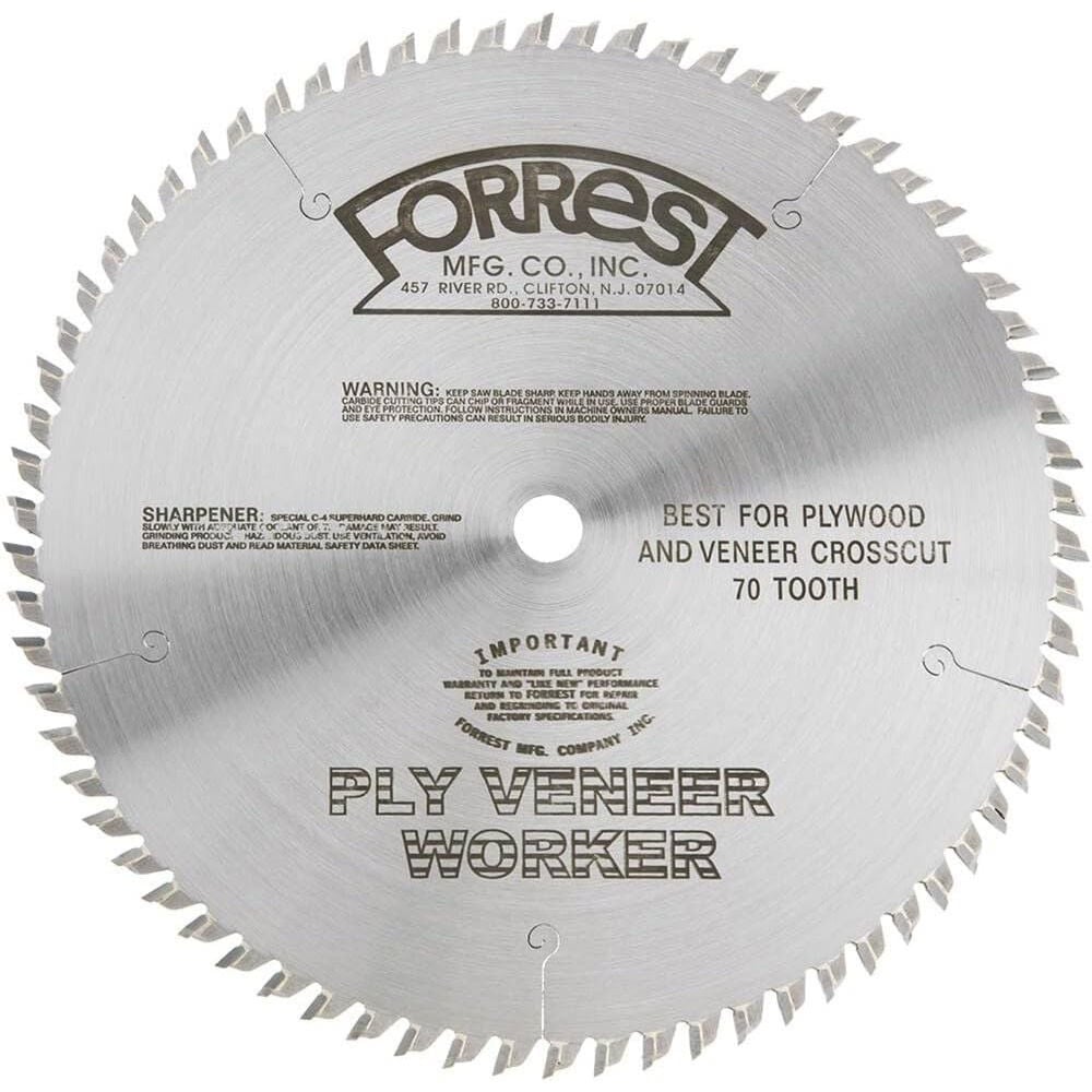 Forrest Ply Veneer 10In x 70T Blade, large image number 1