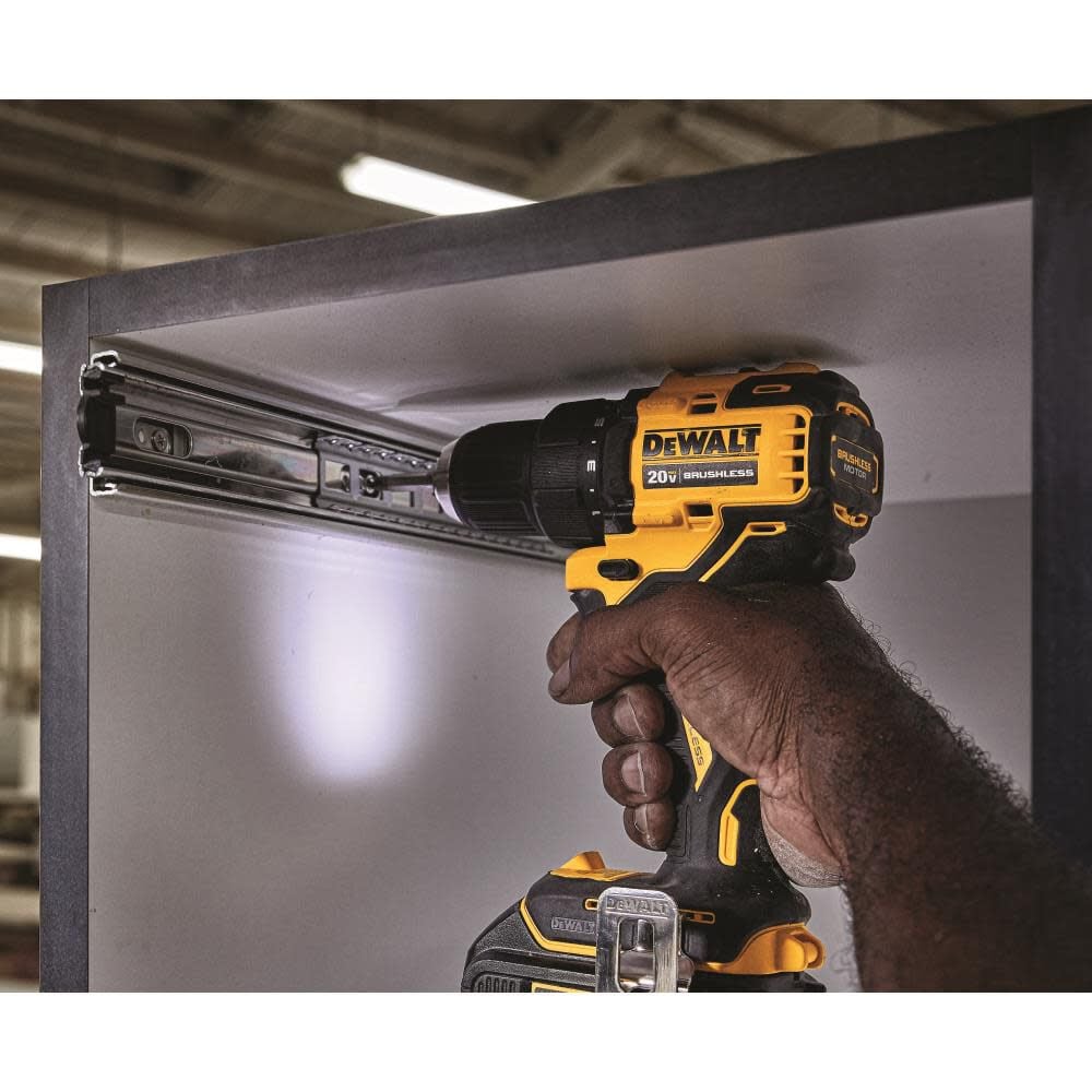DEWALT 20V MAX Brushless Compact 1 2 in. Drill Driver Kit 2 Batteries DCD708C2 Acme Tools