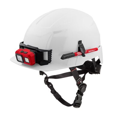 Milwaukee White Front Brim Helmet with BOLT Class E, large image number 6