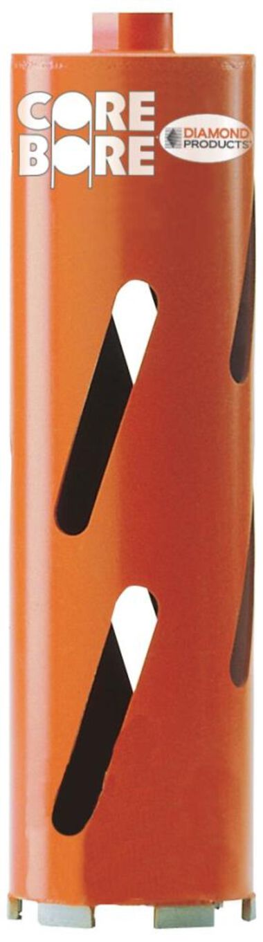 Diamond Products 6 In. Heavy Duty Orange (H) Dry Coring Bit, large image number 0