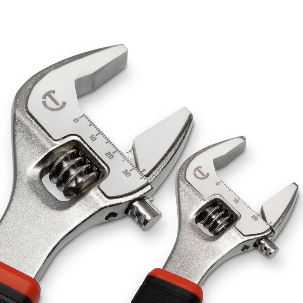 Crescent 6 Inch & 10 Inch Cushion Grip Adjustable Wrench Set 2pc, large image number 3