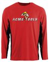 ACME TOOLS Ripwater Long Sleeve Crew Shirt Red, small