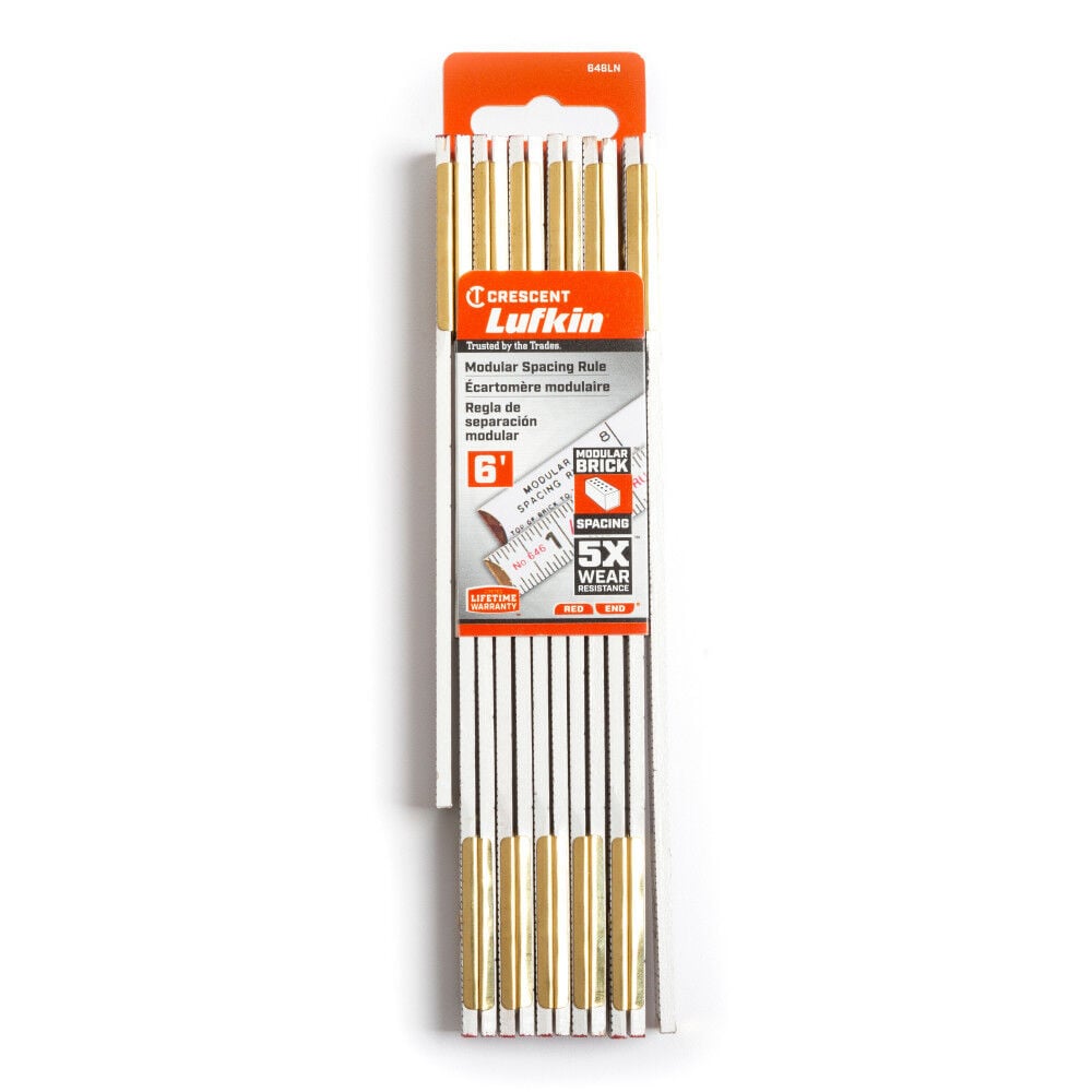Crescent Lufkin Folding Wood Rule Red End Modular Spacing, large image number 3