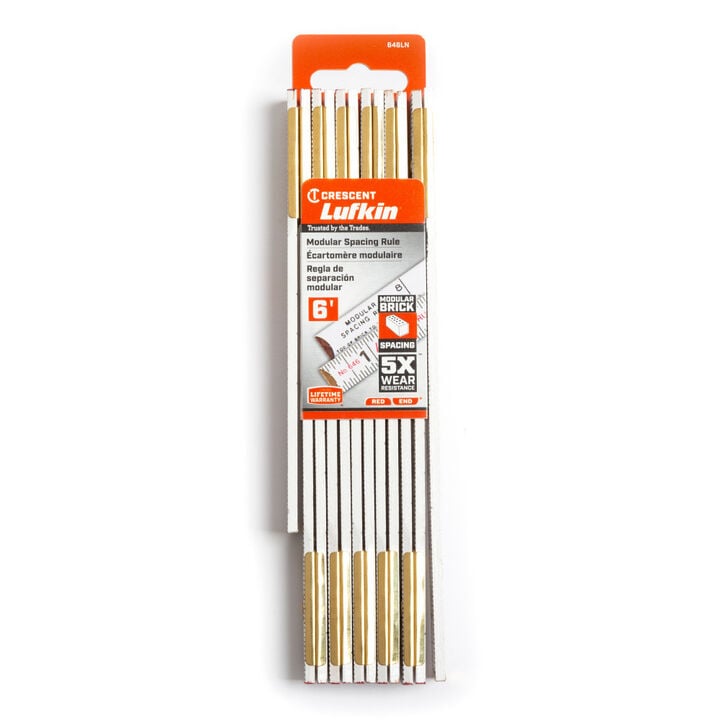 Crescent Lufkin Folding Wood Rule Red End Modular Spacing, large image number 2