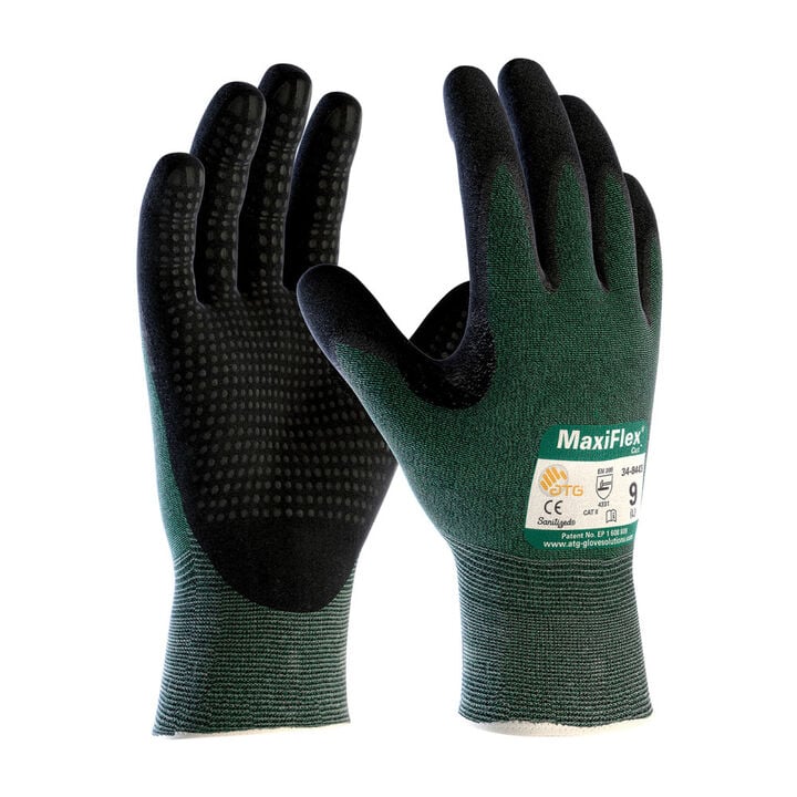 Protective Industrial Products Green MaxiFlex Cut Seamless Knit Engineered Yarn Gloves Medium 12 Pairs