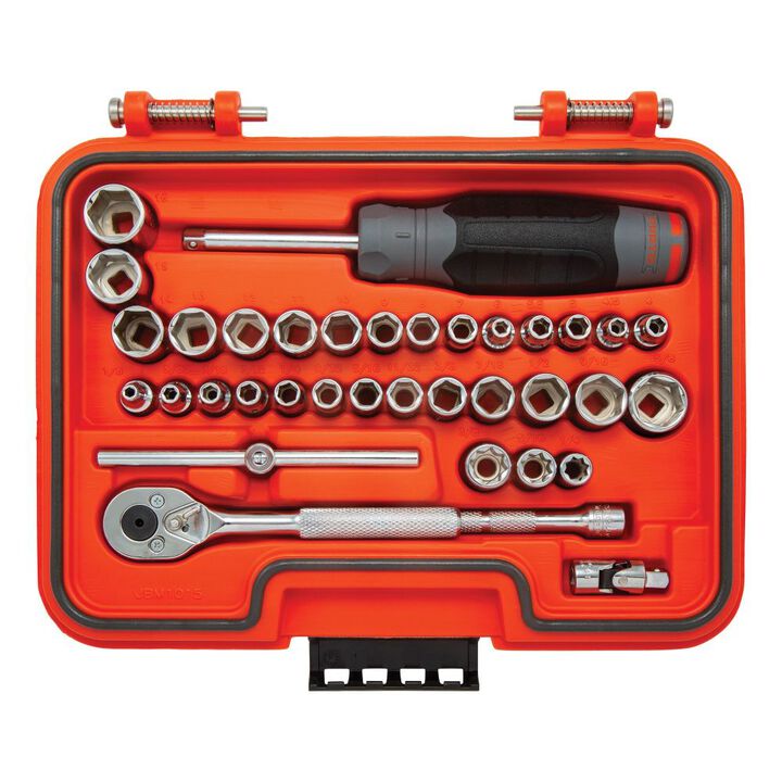 Proto Socket Set 1/4 DR 36pc SAE & MM 6pt, large image number 1