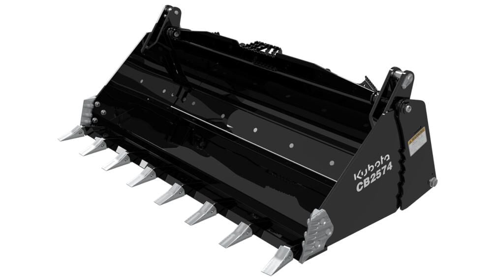 Land Pride 74 Inch 4-in-1 Combination Skid Steer Bucket for Kubota Loaders – AP-CB2574-01-31