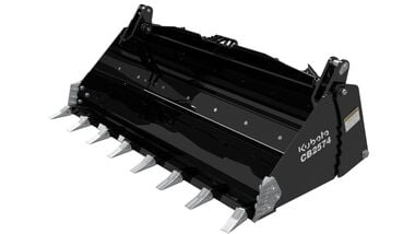 Land Pride 74 Inch 4-in-1 Combination Skid Steer Bucket for Kubota Loaders