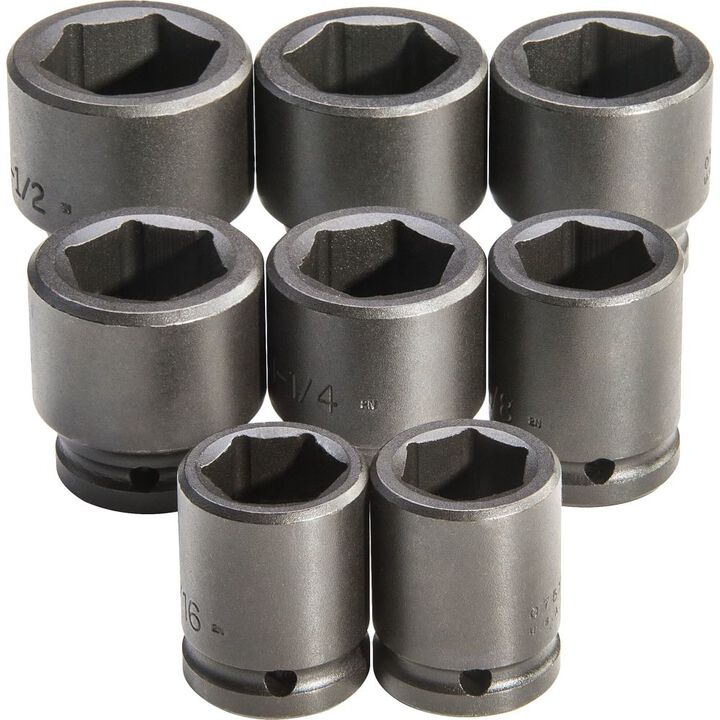 Proto 3/4in Drive 6pt Impact Socket Set 8pc, large image number 0