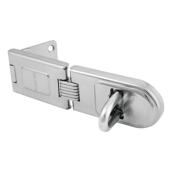 Master Lock Hasp 6 1/4in Bright Hardened Steel Fixed Staple