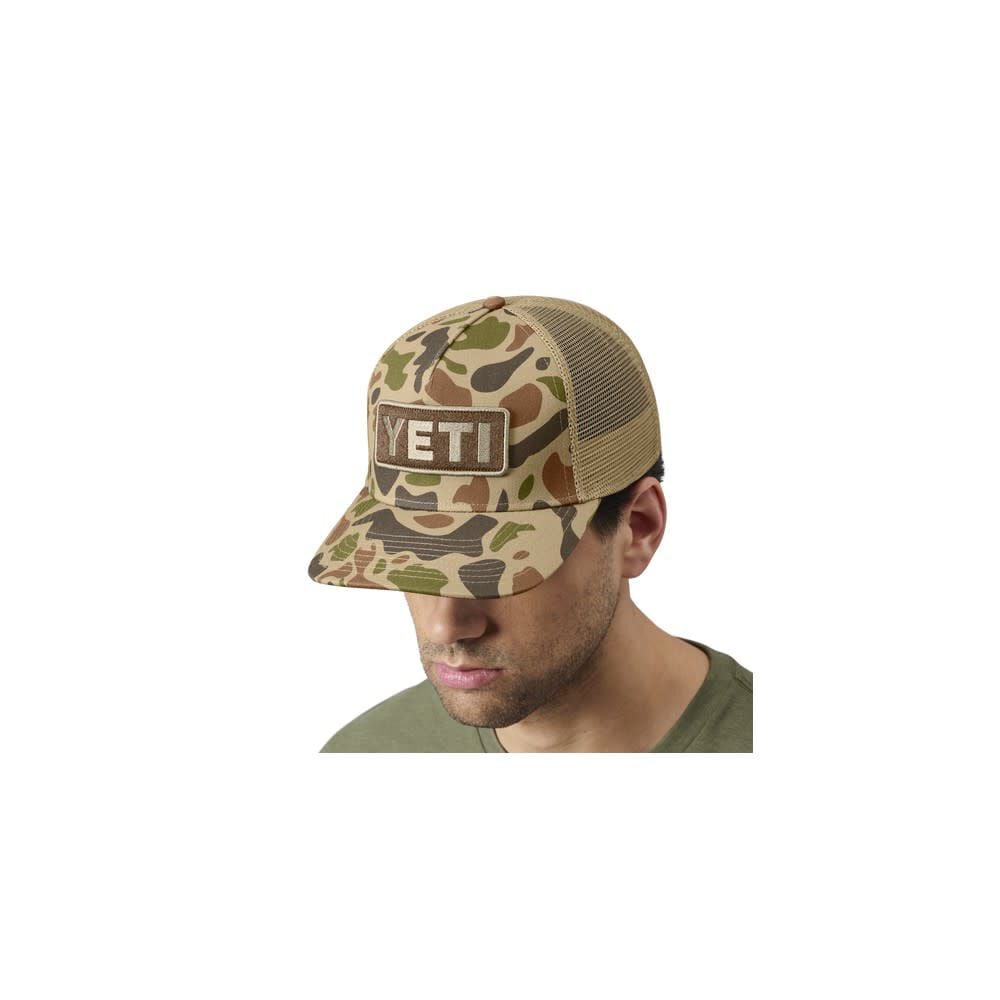 Yeti camo trucker hat on sale