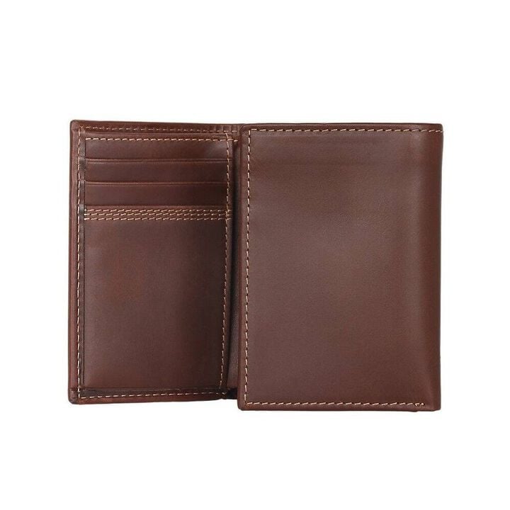 Carhartt Dark Brown Leather Trifold Wallet, large image number 2