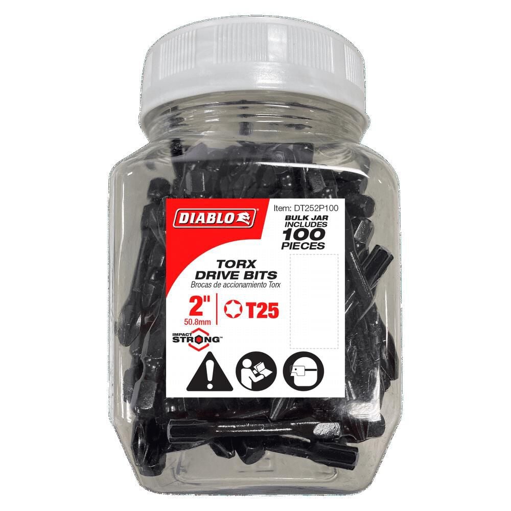 Diablo Tools 2 Inch #25 Torx Drive Bits 100 Pack, large image number 2
