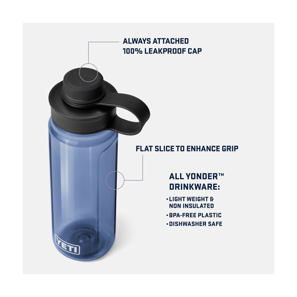 YETI 750 ML/25oz Yonder Water Bottle with Yonder Tether Cap, large image number 6