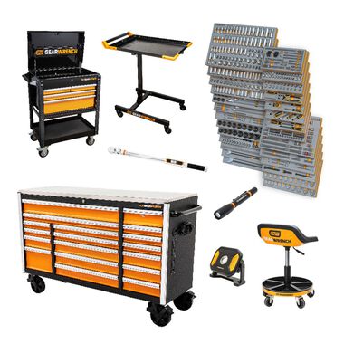 GEARWRENCH 1268 Piece MEGAMOD Master Mechanics Tool Set in Premium Modular Foam Trays with Tool Storage