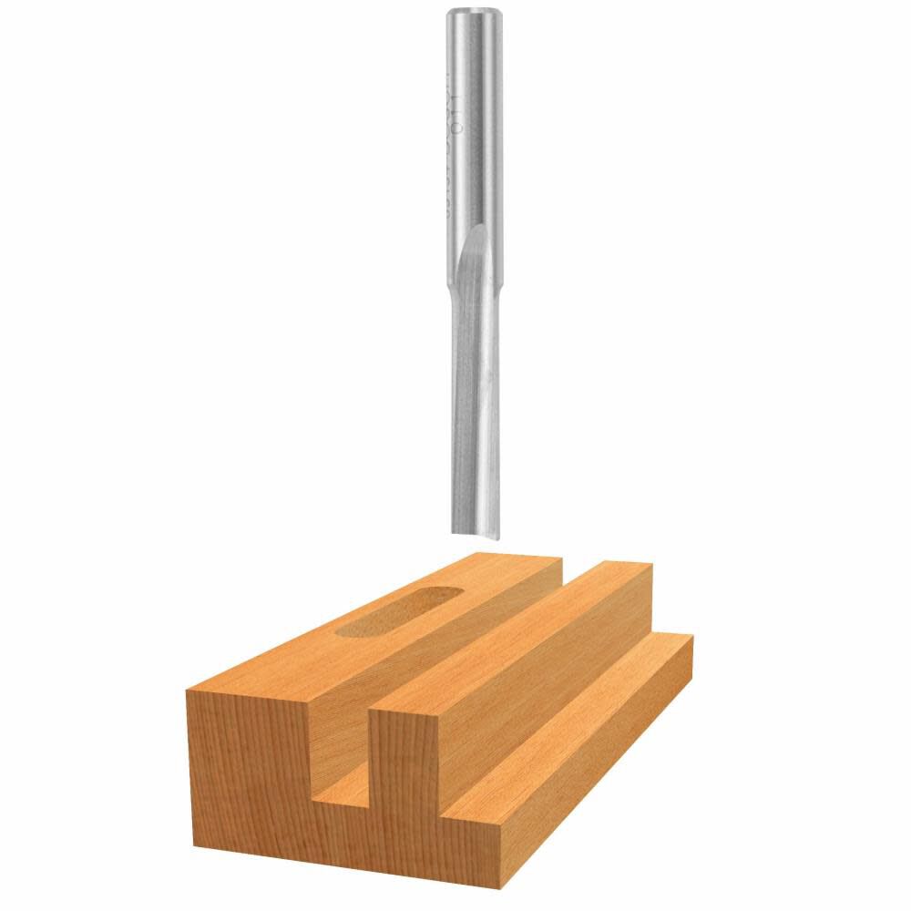 Bosch 1/4 Inch x 1 Inch High Speed Steel 1-Flute Straight Bit, large image number 1