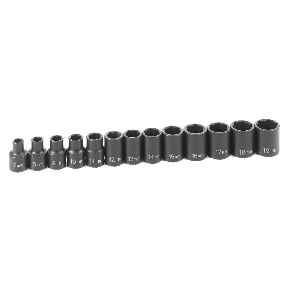 Grey Pneumatic 3/8in Drive 13 Piece Standard Metric Set – 1213M