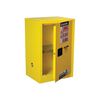 Justrite 12 Gallon Yellow Steel Manual Close Flammable Cabinet, small image number 6