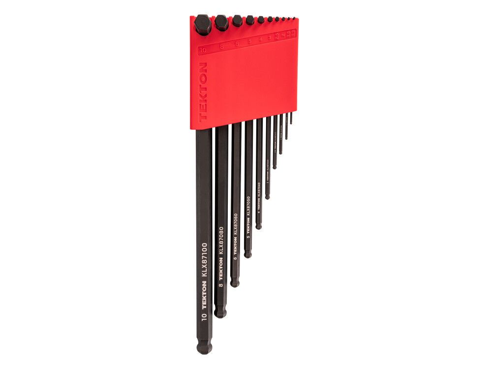 Tekton Short Arm Ball End Hex L-Key Set, 1.3-10 mm, 10 Pieces, large image number 1