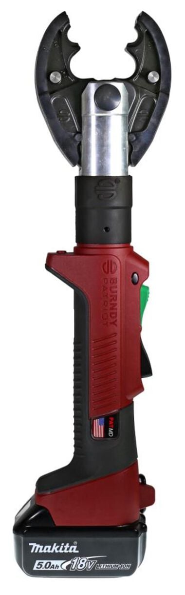 Burndy Light Weight 6-Ton Inline Battery Crimper 5Ah 18V Li-Ion