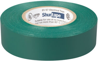 Shurtape EV 57 Electrical Tape Green 3/4in x 66', large image number 1