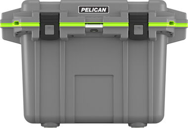 Pelican 50 Qt Elite Cooler - Dark Gray/Green