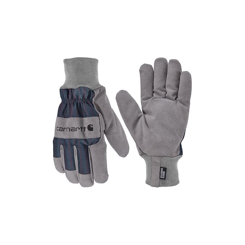 Carhartt Storm Defender RR Stripe Knit Cuff Gloves Mens Steel Navy Size XL – GL0842MSTLSTRXL