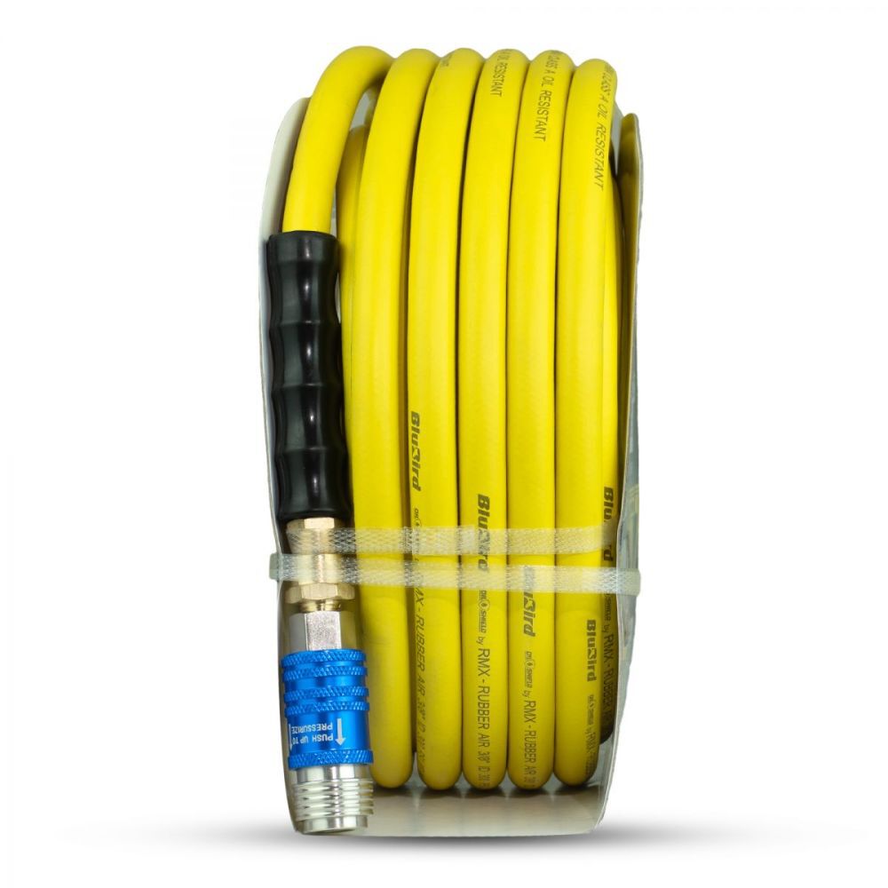 BluBird 3/8 Inch x 50 Ft RMA Class A Rubber Air Hose with 5-in-1 Coupler, large image number 6