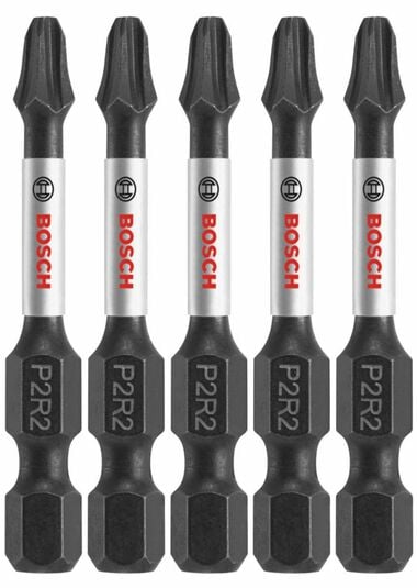 Bosch 5 pc Impact Tough 2 In Phillips/Square #2 Power Bits, large image number 0