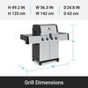 Broil King Regal S420 Pro 4-Burner Natural Gas Grill, small image number 4