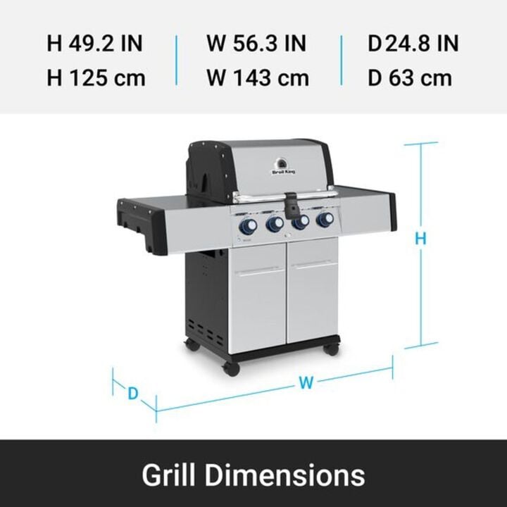 Broil King Regal S420 Pro 4-Burner Natural Gas Grill, large image number 3
