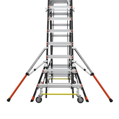 Little Giant Safety Cage Model 8 Ft. to 14 Ft. IAA FG with Wheel Lift and Ratchet Levelers, large image number 9