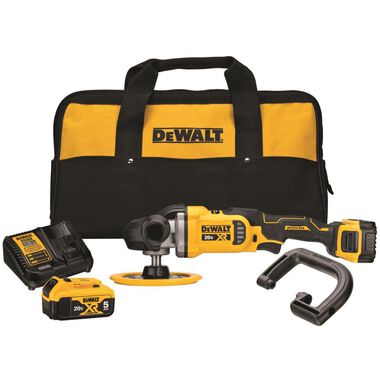 DEWALT 20V MAX XR 7 in (180mm) Cordless Variable Speed Rotary Polisher Kit