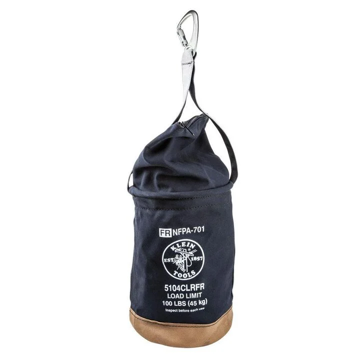 Klein Tools Flame-Resistant Canvas Bucket w/Top