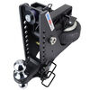 Shocker Hitch HD 20K Max Black Super Drop 2 Inch Receiver Hitch & Chrome Combo Ball Mount with 2 Inch & 2 5/16 Inch Hitch Balls, small image number 1