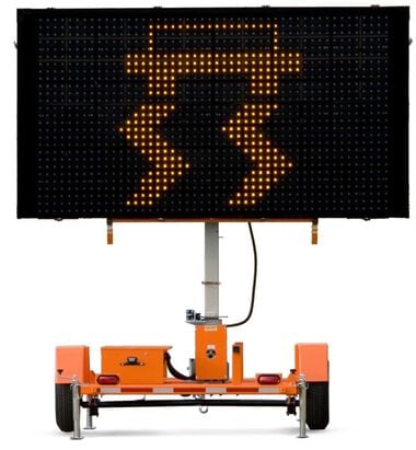 Wanco Matrix Full Sized Display Message Board with Hand Operated Winch