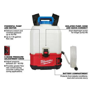 Milwaukee M18 SWITCH TANK 4 Gallon Backpack Water Supply Kit, large image number 2