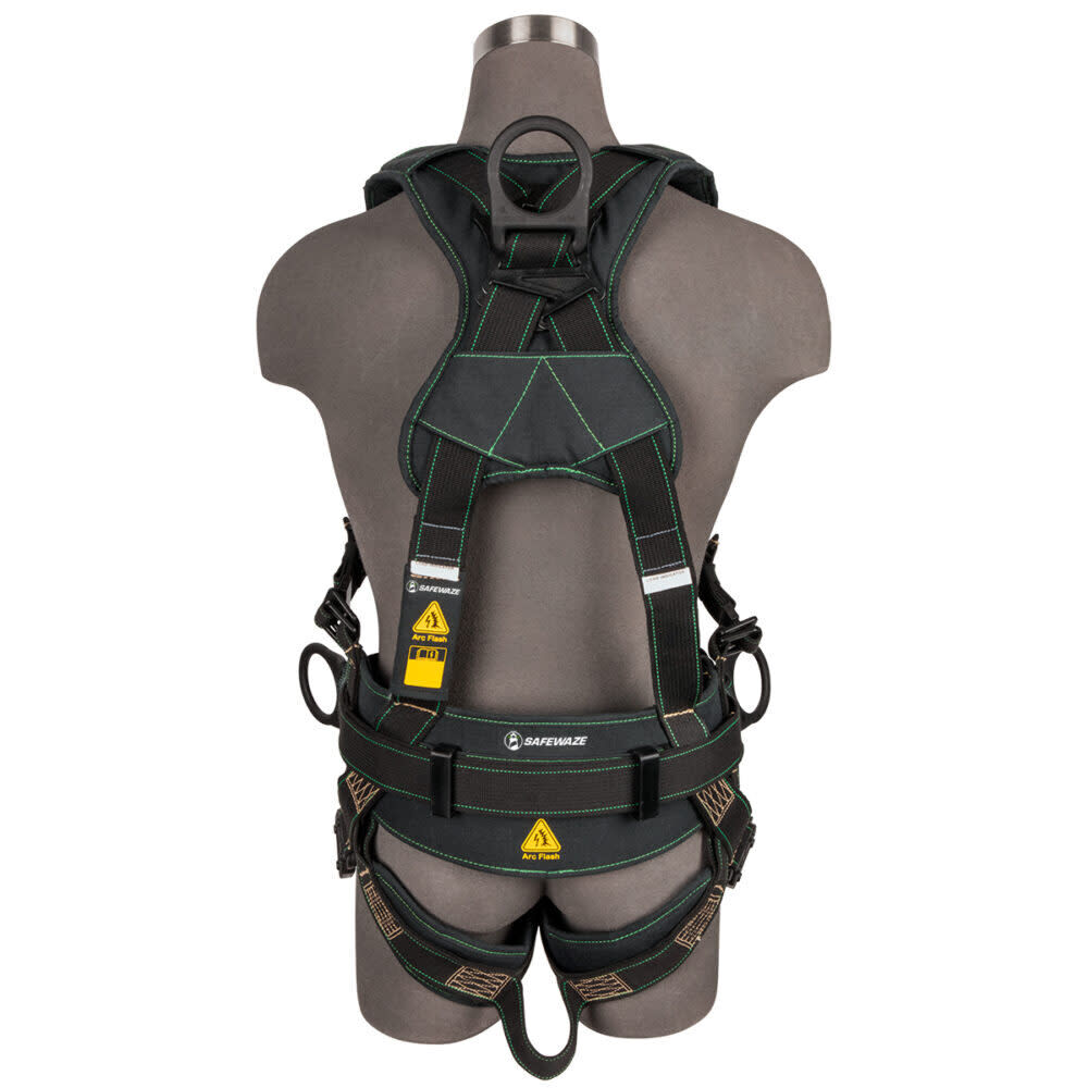 Safewaze Arc Flash Construction Harness: DE 3D, DE QC Chest, DE FD, DE QC Legs, large image number 2