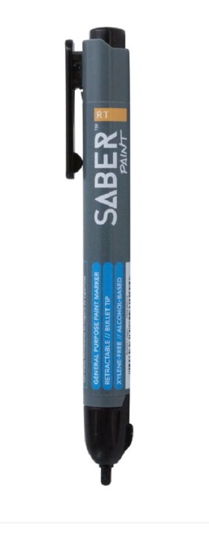 FARO Saber Retractable Paint Marker, Black, 6 Pack, large image number 2