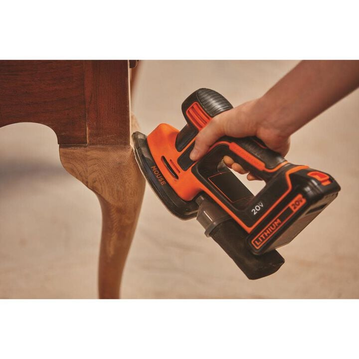 Black and Decker 20V MAX MOUSE Cordless Sander Kit, large image number 3