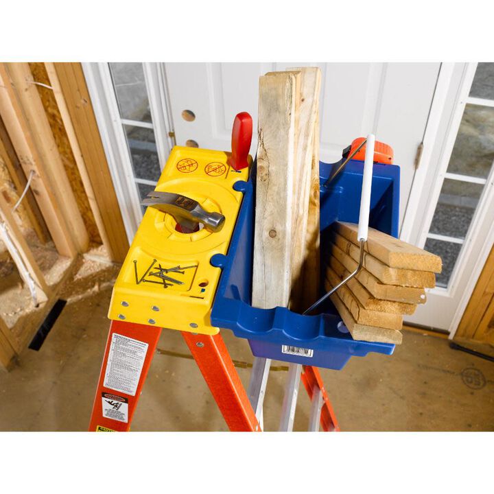Werner Job Bucket for Select Stepladders Increases Storage Space On Top Of Stepladder., large image number 4