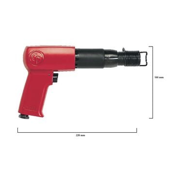 Chicago Pneumatic 3-1/2 Inch Stroke 25 Cfm Pneumatic Hammer with 0.401 In. Round Shank