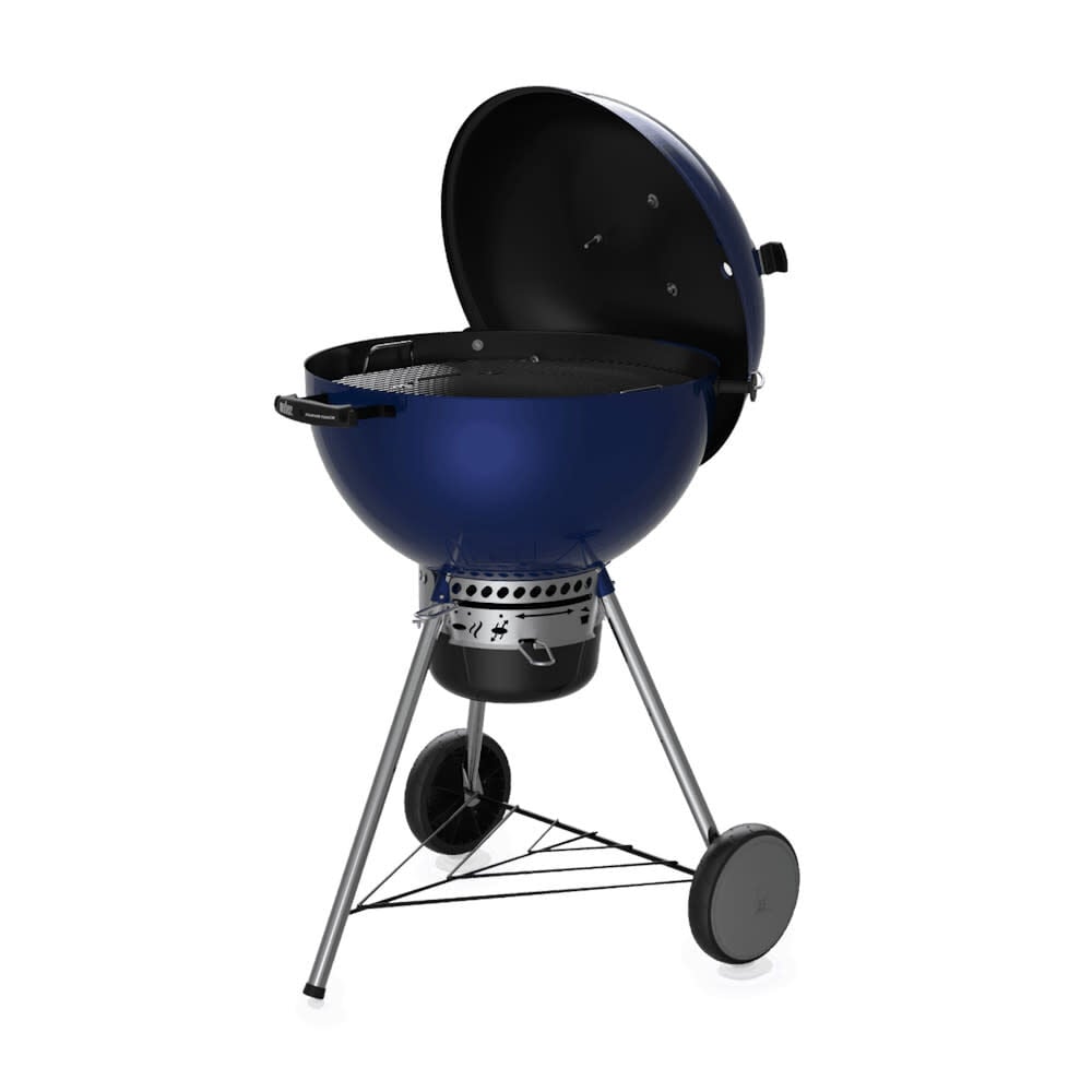 Weber Master-Touch 22 Inch Charcoal Grill with Thermometer, Deep Ocean Blue, large image number 2