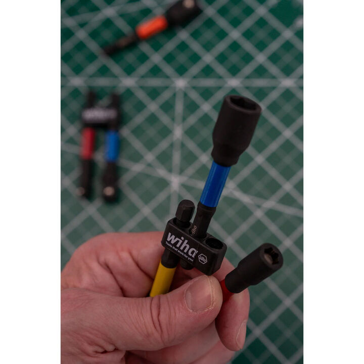 Wiha Color Coded Magnetic Nut Setter SAE 3 Piece Set, 3 Inch, large image number 3